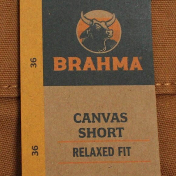 NWT Men's Size 36 Brahma 9" Inseam Relaxed Fit Canvas Shorts - Picture 4 of 14